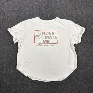 Miranda Lambert T Shirt Women's Cropped Under Estimate Me Tee Casual Size Large